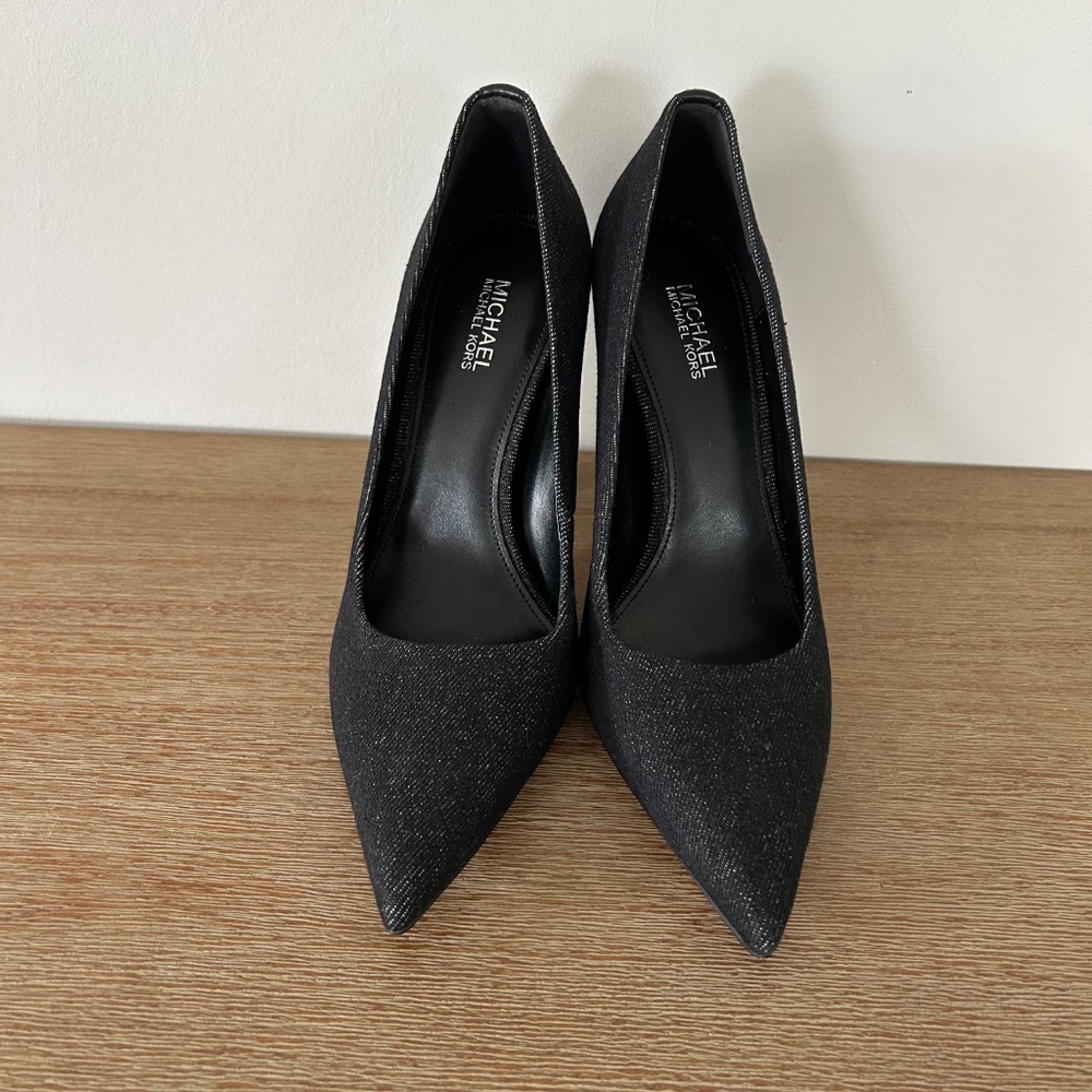 Michael Kors Amara Pump | Size 6M | Black Denim | Market Sample | New - Picture 4 of 13